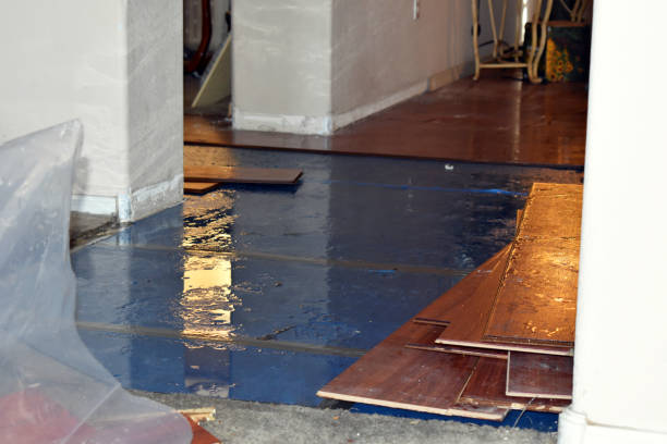 Professional Crawl Space Water Removal technician working in Durand, WI